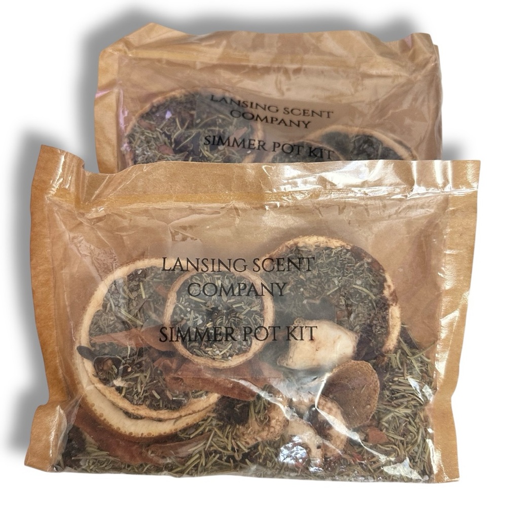 2x Lansing Scent Company Simmer Pot Kit Rustic Meadows